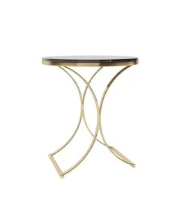 โต๊ะข้างโลหะรูปทรงสี่เหลี่ยมทันสมัยและทนทานชิ้นส่วนที่เน้นเสียงได้ดีสำหรับตกแต่งบ้านหรือร้านกาแฟคุณภาพทนทาน - Product Image 2