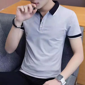 Camiseta de Manga Corta con Diseño de Logotipo Personalizado OEM, Ropa para Hombre, Camiseta de Cuello de Seda Helada, Camiseta Polo Moderna para Hombre - Product Image 5