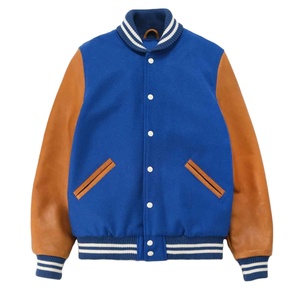 Latest Design Leather <b>Jacket</b> Chenille Embroidery Wool Letterman <b>Bomber</b> School College University 2026 Baseball <b>Varsity</b> <b>Jacket</b> - Product Image 1