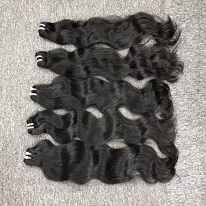 Venta caliente Extensiones de cabello humano Genius Weft 100% Cabello vietnamita crudo Camboyano Onda natural Proveedores de cabello crudo - Product Image 2