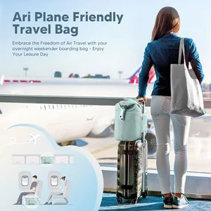 Vente en gros de sacs de voyage durables et imperméables en cuir véritable pour vêtement grand bagage sac de week-end à bandoulière sac de sport à fermeture éclair - Product Image 3