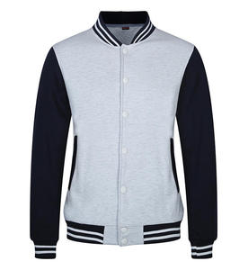 Chaqueta de manga larga de cuero personalizada para invierno, chaqueta de bombardero de béisbol para hombre de talla grande - Product Image 6