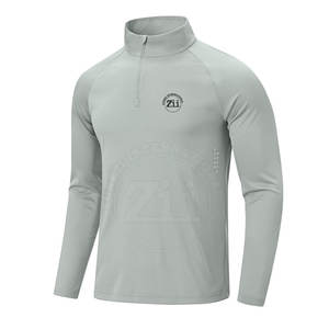 Nuevo Diseño, Alta Calidad, Más Vendido, Camisetas de Compresión Transpirables y Ligeras para Hombre, Talla Grande, con Cierre de Cremallera 1/4 - Product Image 1