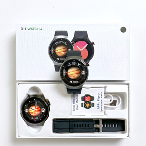 Montre connectée D11 Watch 4, écran OLED 1,92 pouces, IP67, charge sans fil, tracker d'activité, unisexe - Product Image 1