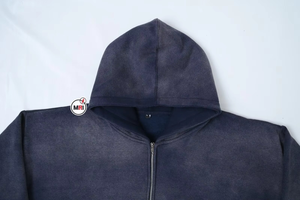 Haute qualité Streetwear personnalisé coton polaire blanc Vintage lavage à l'acide soleil fané sweats à capuche pour femmes sweats à capuche pour femme - Product Image 2