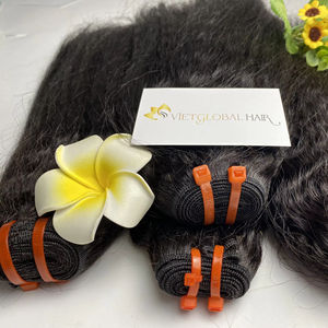 Paquets de tissage de cheveux humains bruts non transformés Yaki droits avec des paquets de cheveux vietnamiens crépus de Style vague de corps - Product Image 1