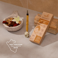 Incienso Natural al por Mayor, Varillas de Palo Santo con Aroma a Miel Cálida, Bursera Graveolens, Enrolladas a Mano, Sin Carbón, Aromaterapia, Perú