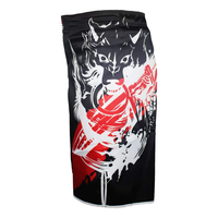Shorts MMA unisexes personnalisables en polyester extensible, séchage rapide, respirants, anti-rétrécissement, durables et légers pour le grappling et la boxe