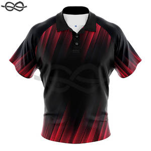 Polo de golf en polyester 100% coton personnalisé pour homme, en toile avec logo brodé et motif solide, pour le sport, par sublimation - Product Image 1