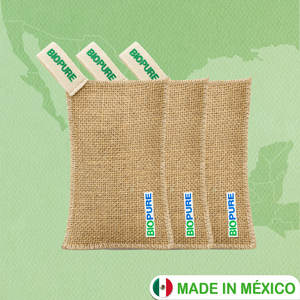 Sac purificateur d'air Biopure-Charbon actif à la noix de coco écologique Désodorisant Contrôle des odeurs et de l'humidité Charbon de bois-Fabriqué au Mexique - Product Image 4