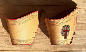 Vestido provincial artesanal puños de guantelete con logotipo personalizado Ronpex - Product Image 2