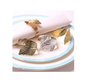 ชุดห่วงรัดผ้าเช็ดปากโลหะทำมือสุดหรูลาย2025 4ชิ้นสีสดใสงานแต่งงานรับประทานอาหารที่หรูหราการตกแต่งโต๊ะในโรงแรมดีไซน์ไม่เหมือนใคร - Product Image 5