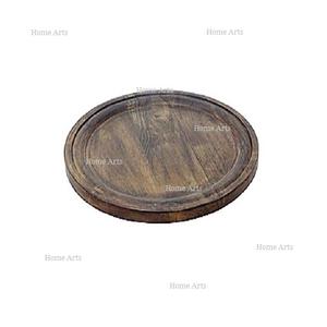 Assiette de présentation en bois au design classique, de forme ronde, de la plus haute qualité, fabriquée en Inde - Product Image 6