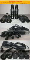 Connecteur audio XLR3 professionnel, fabricant de connecteurs XLR, adaptateur de microphone mâle 3 broches de haute qualité, prise robuste en cuivre sans oxygène
