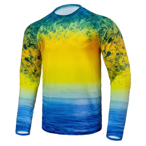 เสื้อตกปลาแขนยาวดูดซับความชื้น UV เสื้อกันแดดกันน้ำแห้งเร็วสั่งติดฉลากได้ตามต้องการ - Product Image 1