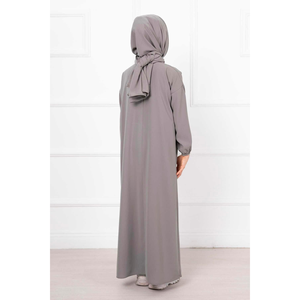 Vestido de oración para niños con chal Hijab de piedra para niños y niñas - Product Image 3