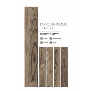 Tejas de Choco de madera Tayrona sólida en estilo moderno 200*1200mm Tablones de madera resistentes al ácido de pared OEM metálicos Diseño clásico - Product Image 2