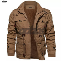 Nouvelle Mode Blouson Aviateur pour Homme Sur Mesure de Haute Qualité avec Doublure Fourrure et Lavage Épais, Vestes d'Extérieur pour Homme