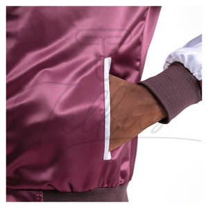 Chaqueta Bomber de Poliéster Satinado Impermeable y Cortavientos, Estilo 2026, con Diseño de Logotipo Frontal Personalizable para Hombre - Product Image 4