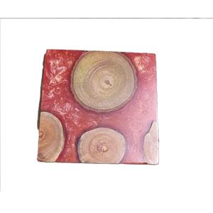 Tabla de herramientas de madera de resina para hacer tabla de cortar de resina de madera forma cuadrada Color rosa con alta calidad para el hogar y el Hotel usado - Product Image 1