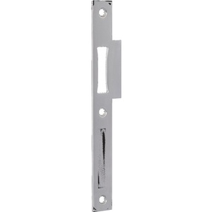 Placa de Protección DIN Izquierda BKS de 24 mm de Ancho x 216 mm de Largo, de Acero Inoxidable con Bordes Cuadrados, B 9000 FA para Armarios de Almacenamiento - Product Image 1