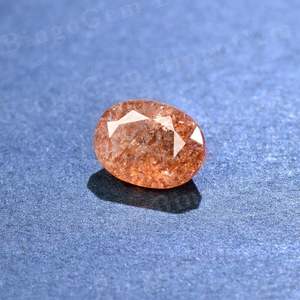 Pierre de soleil orange de forme ovale coupe à facettes de qualité supérieure 100% pierres de soleil naturelles pour la fabrication de bijoux utilisation au prix de gros OEM en vrac - Product Image 3