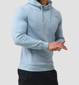 2026 nouvelle conception de qualité supérieure 100% coton coupe ajustée taille pull à capuche conception personnalisée sweats à capuche unis pour hommes - Product Image 5
