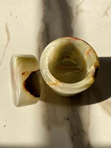 Jarra de Ónix Verde Natural, Duradera y Portátil, Resistente al Agua, para Bares, Decoración de San Valentín - Product Image 1