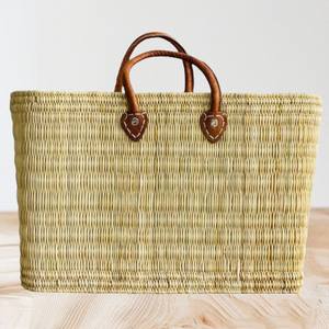 Artisanat marocain personnalisé de haute qualité fait à la main, panier de marché, sac de paille marocain - Product Image 1