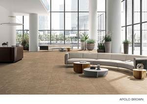 Baldosas de pared vitrificadas de porcelana y cerámica esmaltada de 600X1200mm con tallado de terrazo Serie de diseño retro para pared y suelo - Product Image 4