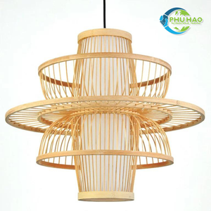 Diseño de medio ambiente sostenible: candelabro de farol de bambú de ratán tejido decoración del hogar restaurante Resort jardín personalización - Product Image 5