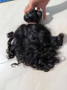 Extensiones de Cabello Humano Remy 100% Natural, Rizado y Voluminoso, con Doble Trama Cosida a Máquina, Proveedor Directo Jai Devi Industries - Product Image 3