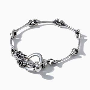 สร้อยข้อมือแฟชั่น-เจลิยา โบนส์ สกัลสร้อยข้อมือเงินสเตอร์ลิง 170 มม. - Product Image 2