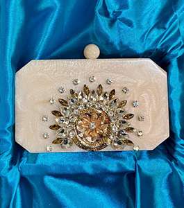 Bolso de mano tipo personalizado de resina artesanal india para mujer - Product Image 6