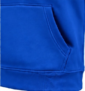 Sudadera con Capucha Azul Rey para Hombre, Corte Regular, Algodón French Terry, Estilo Casual, con Bolsillo Frontal con Logotipo - Product Image 3