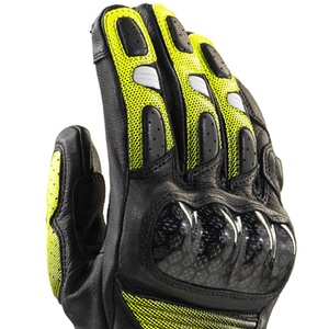 Guantes Largos de Cuero para Motociclismo de Alta Protección con Nudillos Reforzados - Product Image 4