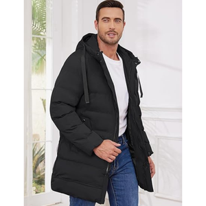 Parka Hombres Abrigos Chaqueta de invierno Espesar Con capucha Outwear Ropa de abrigo Casual Abrigo para hombre - Product Image 2