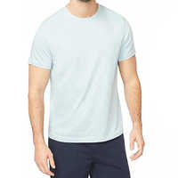 T-shirt pour homme de qualité supérieure 100% coton, col rond côtelé, streetwear, impression personnalisée, logo personnalisé, t-shirt vierge
