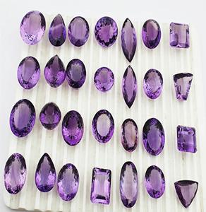 Améthyste naturelle de taille libre violette Mélange de pierres précieuses Forme Pierre lâche Calibré Fantaisie Cut Pierres précieuses à facettes - Product Image 1