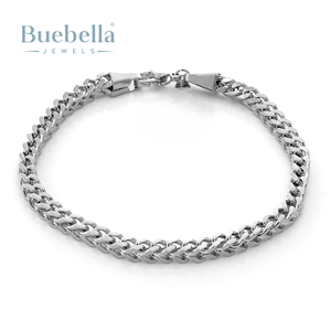 5mm 18K Gold and 925 <b>Silver</b> Plated Moissanite Franco <b>Bracelet</b> for Men <b>Bracelets</b> and <b>Bangles</b> - Product Image 1