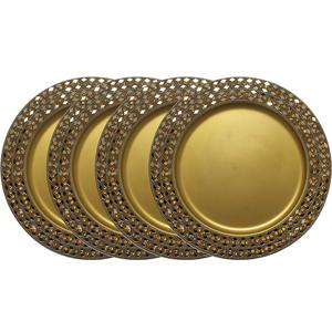 เครื่องใช้บนโต๊ะอาหารโลหะสำหรับตกแต่งบ้าน,จานชาร์จงานแต่งงานของตกแต่งจานอาหารสำหรับปาร์ตี้เครื่องใช้บนโต๊ะอาหาร - Product Image 1