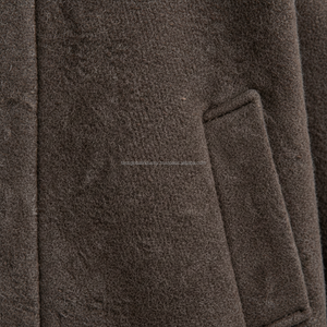 Abrigo de Lana para Hombre con Botones Ocultos - Color Café, Servicio OEM y de Marca Privada - Product Image 5