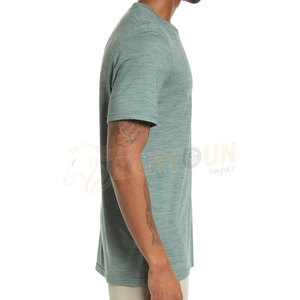 Camisetas deportivas para hombre de alta calidad Nuevo diseño Venta al por mayor Camisetas de poliéster y algodón Precio de fábrica - Product Image 3