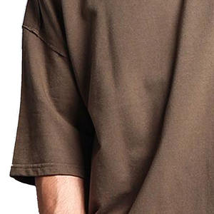 Las camisetas más vendidas para hombre 100% algodón Drop Shoulder Loose Fit Jersey de alta calidad Suministro directo de fábrica Diseño en blanco Caliente - Product Image 4