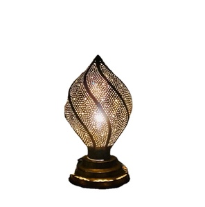 Amazing Moroccan Table <b>Lamp</b> Brass Silver Plated Handmade Coustmized Moroccan <b>Lantern</b> - Product Image 1