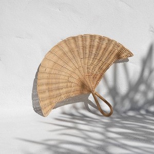 Décoration murale en rotin ventilateurs à main prix le moins cher nouveau design autres styles d'éventail naturel tissé - Product Image 5