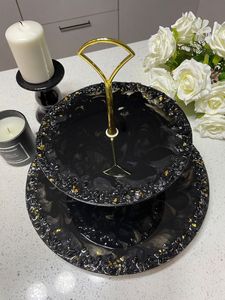 ROND FAIT À LA MAIN DIY 3 Niveaux Forme Ronde Plateau De Fruits Époxy Moule Plateau À Thé Table Moule En Silicone pour Arts En Résine - Product Image 6