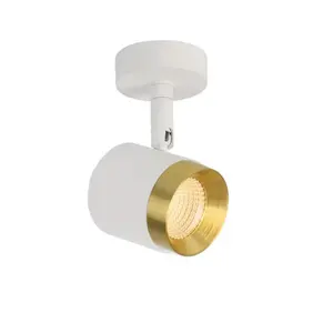 Spot LED d'intérieur moderne GlamLumen, culot E27, lumière blanc chaud 3000K et température de couleur 6000K, corps en aluminium - Product Image 6