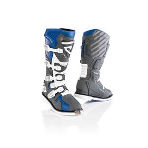 Bottes hautes Acerbis X-RACE avec embout en acier, doublure en cuir véritable et semelle intérieure en caoutchouc pour l'été et l'hiver - Product Image 1