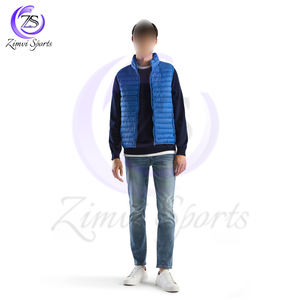Gilet en duvet hydrofuge de bon fournisseur pour hommes, produit le plus vendu OEM avec impression de logo personnalisé, gilet matelassé matelassé pour l'extérieur - Product Image 3
